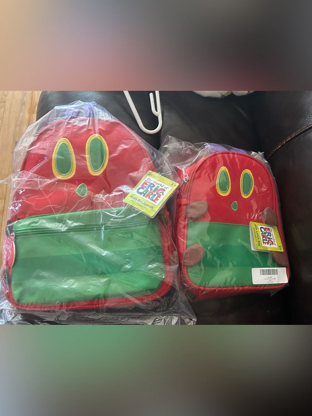 Rare! World Of Eric Carle The Very Hungry Caterpillar Kids Backpack & lunchbox